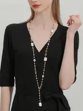 バロックパールのロングネックレス【シンプルで上品・母の日ギフトに最適】