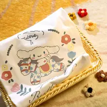 心に花を咲かせよう！白色のコットン短袖Tシャツ【少女感・夏用】