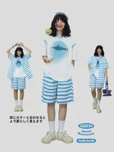 フレッシュガーリーベアプリントカジュアルショーツ