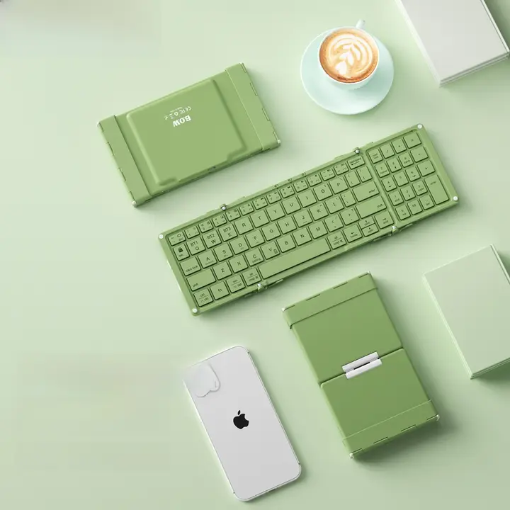 B．O．W Bluetoothキーボード 三つ折り テンキー付き iPad Pro対応 タブレット PC スマホ ワイヤレス 持ち運び 「BOW」