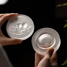 火鍋用 硯台【琉璃・書道用・蓋付き・便携】