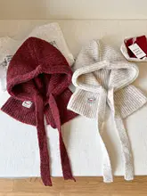 極上の柔らかさのニット帽【冬用・耳あて付き・バラクラバスタイル】