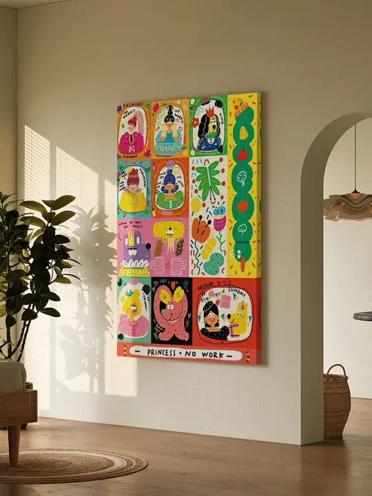 ドーパミン楽しい子供部屋の寝室の装飾絵画