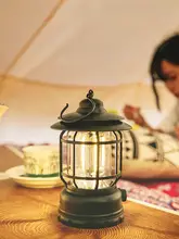 TOOTS 充電式アウトドアキャンプランタン【レトロデザイン・長時間使用可能・テント用】