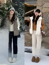 カジュアルでスタイリッシュなフレアデザインデニムパンツ【女性用・秋用・ストレートシルエット】