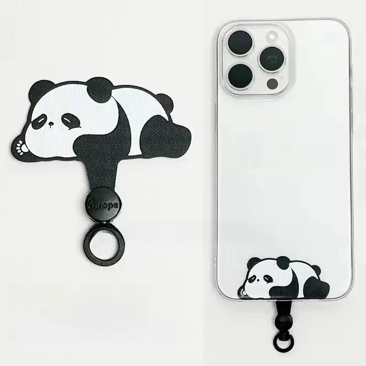 回転式金属クリップ付きスマホストラップ【牛津布・薄型・頑丈な固定具】