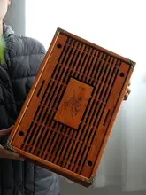 二層式ティーサービングトレー【木製・水切り機能付き・ウーロン茶用】