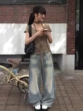 夏用大きな襟のレース切り替え半袖Tシャツとひだ入りスリムシルエットミニスカート（セットアップ対応）