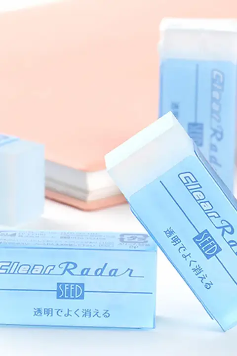 SEED 透明カラーチェンジ消しゴム【学生用・アート・鉛筆用・クリーン消しゴム】