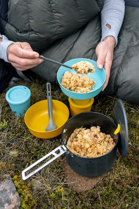 Sea to Summit アウトドアキャンプ食器セット【携帯用コーヒーカップ・軽量ボウル・旅行用フォーク＆スプーン】