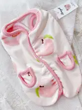 ペット用猫犬用衣服 水蜜桃風 ベビー柔らかポケットベスト【秋冬用・保温・小型犬用】