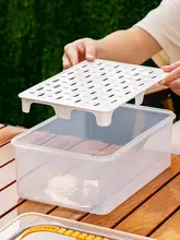 キャンプ用 密閉容器【食品グレード・持ち運び簡単・バーベキュー食材保存用】