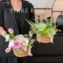 北欧スタイル 高級チューリップ造花装飾【テーブル用・アートフラワー】