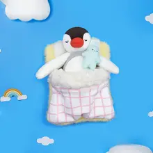可愛いぺんぎんのふわふわクッションマスコット【カップル向け・飾り用】（セットアップ対応）