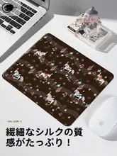 かわいい小馬デザインのハードマウスパッド【ポータブル・オフィス用・汚れに強い】