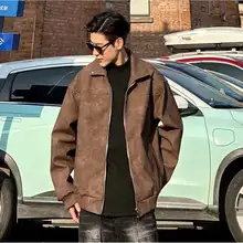 メンズ PUレザー アメリカンスタイル リベット付きジャケット【秋冬用・カジュアル・バイカージャケット】