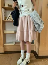 涼しさと快適さが魅力のふんわり中丈スカート【カジュアル・夏用・コットン素材】（セットアップ対応）
