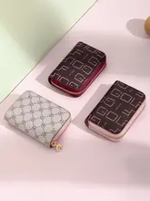 高級感ある多カードポケット付きレディースカードケース【レトロプリント・コンパクト・大容量】