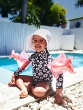子供用アームリング【男女共用・浮き輪・鮮やかデザイン】（セットアップ対応）