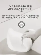 車用メモリーフォームヘッドレスト【シンプルデザイン・首支持・腰サポート】