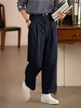 レディース ビンテージ風デニムパンツ【ブルー＆ブラック・ゆったりストレート・カジュアル秋用】