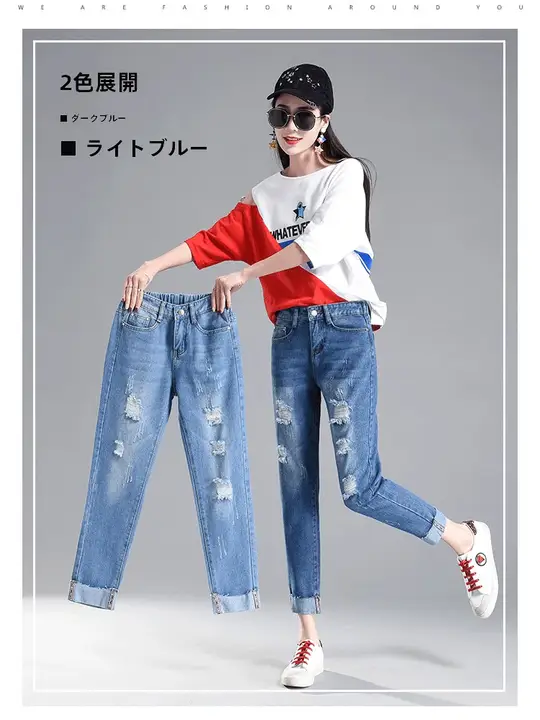 夏用 デニムハーフパンツ【ルーズフィット・穴あけ不要・ロールアップデザイン】（セットアップ対応）