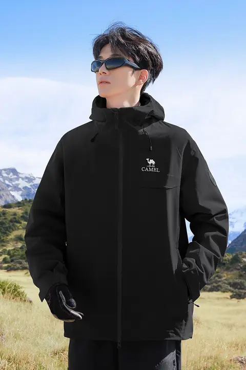 Camel 男女兼用 防風防水の3合1アウター【アウトドア・登山用】