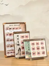 つけまつげディスプレイ 美容店の飾り用 無垢材フレーム