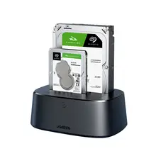 UGREEN ハードディスクケース【3.5インチ・外付け・デュアルドライブベース・USB接続】