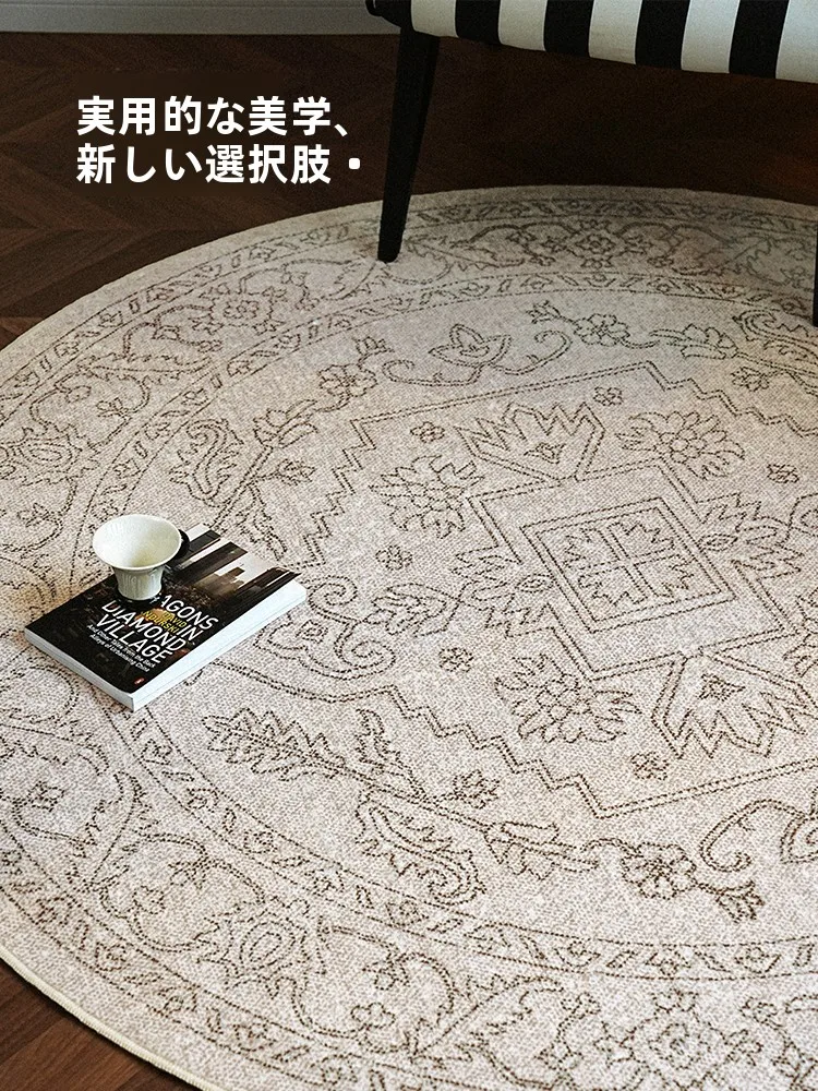 シャギーラグの特徴とは？CCFのダブルレイヤー円形ペルシャカーペットが解決する実際の課題