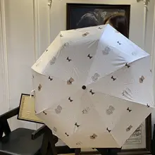 高防晒折りたたみ傘【晴雨兼用・犬デザイン】