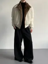 高級感ある保温毛襟付きショートコート【冬用・ユニセックス・厚手】