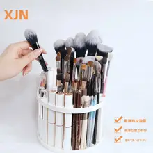 化粧ブラシ収納ラック【大容量・円形・デスク上用】
