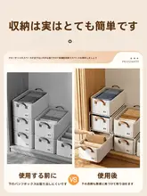 衣類整理用収納ボックス【スペース有効活用・棚板付き】（セットアップ対応）