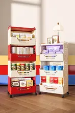 収納ワゴン 多段 キャスター付き 移動式 おしゃれ ビタミンカラー 家庭用 リビング お菓子収納 日用品収納