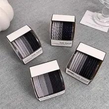 シンプルで洗練されたヘアリング【高いポニーテール用・ゴムバンド・レザーケース付き】