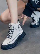防滑防水の登山用ショートブーツ【レトロスタイル・厚底・アウトドア用】