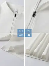 抗菌防止の夏用半袖ハーフジップTシャツ【無地・ルーズフィット・スポーツ用】