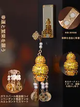 懐古風 新中式 透かしデザイン光る宮灯型 冷蔵庫マグネット【ウサギ型・ひょうたんデザイン】