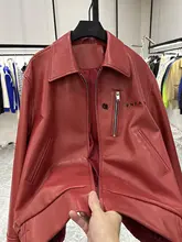 背面手刺繍のラムレザーショートジャケット【翻訳えり付き・男性用】