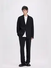 ビジネススーツ【ストライプ・秋用・ゆったりフィット】（セットアップ対応）