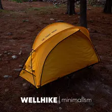 WELLHIKE 軽量ポータブルシングルテント【アウトドア・キャンプ・ハイキング用・四季対応】