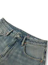 水洗いデニムパンツ【四方ストレッチ・スプラッシュデザイン】