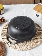 無涂装の鋳鉄製鍋【電磁調理器・ガス対応・炊き煮用】