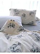 清潔感のある精梳棉の掛け布団カバー【全棉・シングル・ダブル対応】（セットアップ対応）