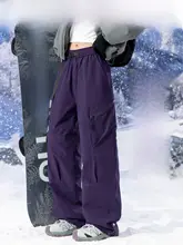 防寒防風防水の羽毛混女性用冬用パンツ【旅行用・極上の柔らかさ】