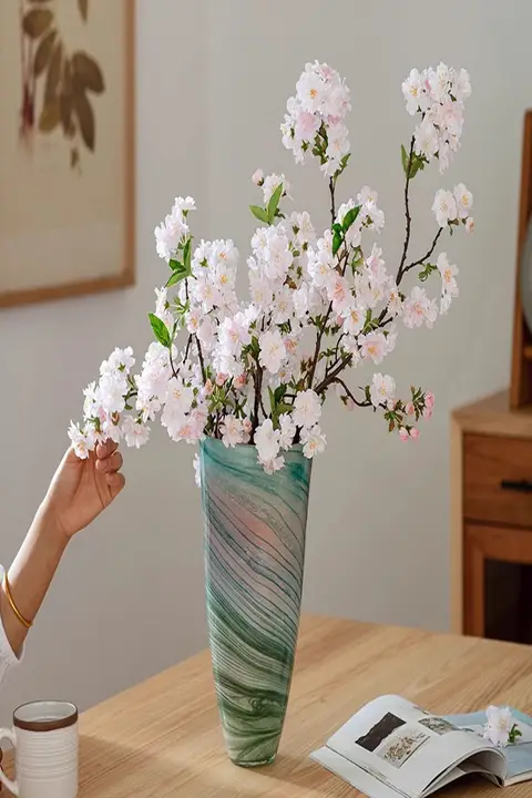 桜 人工花 リビング装飾 食卓 用途ラグジュアリー セッティング