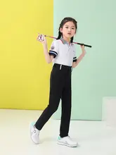 子供用ゴルフパンツ【防水・ストレッチ・ウエストゴム・白・青・黒】