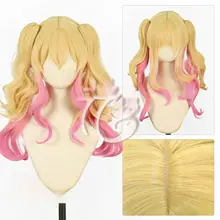 カラフルな舞台用コスプレウィッグ【特注グラデーション・天馬咲希デザイン】