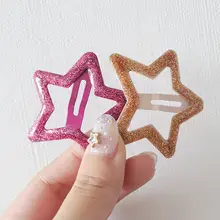 可愛い五角星と海星デザインのバンスクリップ【キッズ用・カラフル・ハンドメイド】